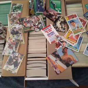 MYSTERY BAG of 100 mixed unsearched baseball football card mixed collection